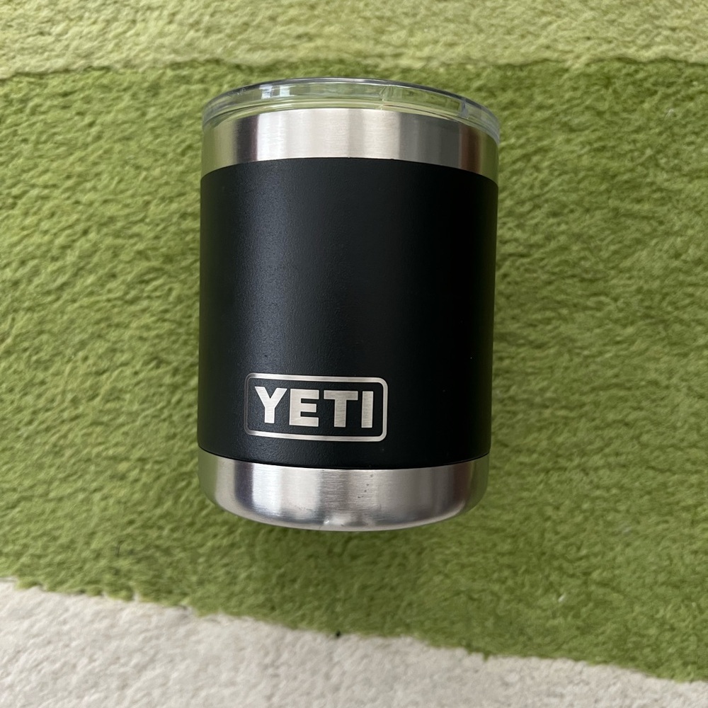 Yeti Rambler 10 oz Stackable Lowball tumbler in black